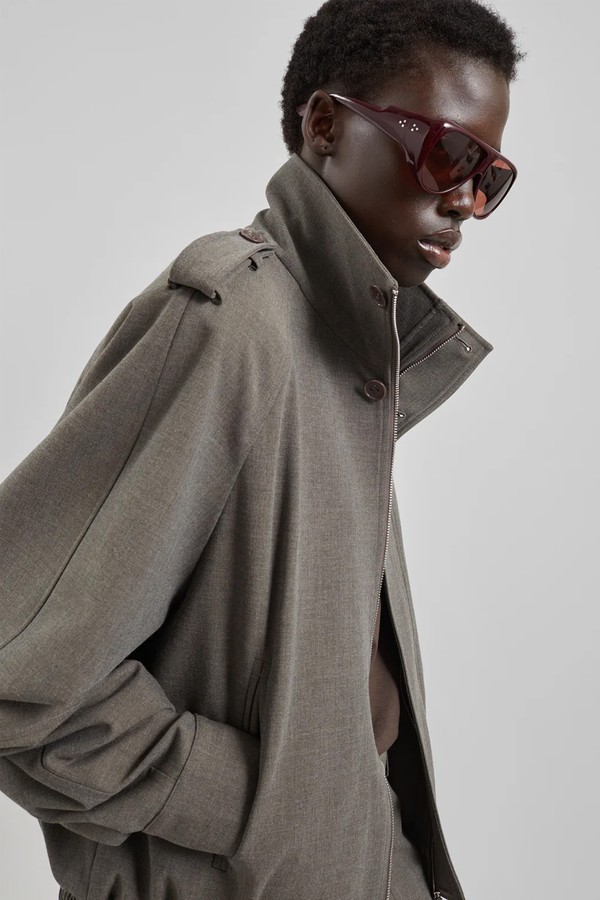 Kelly Padded Double Weave Blouson