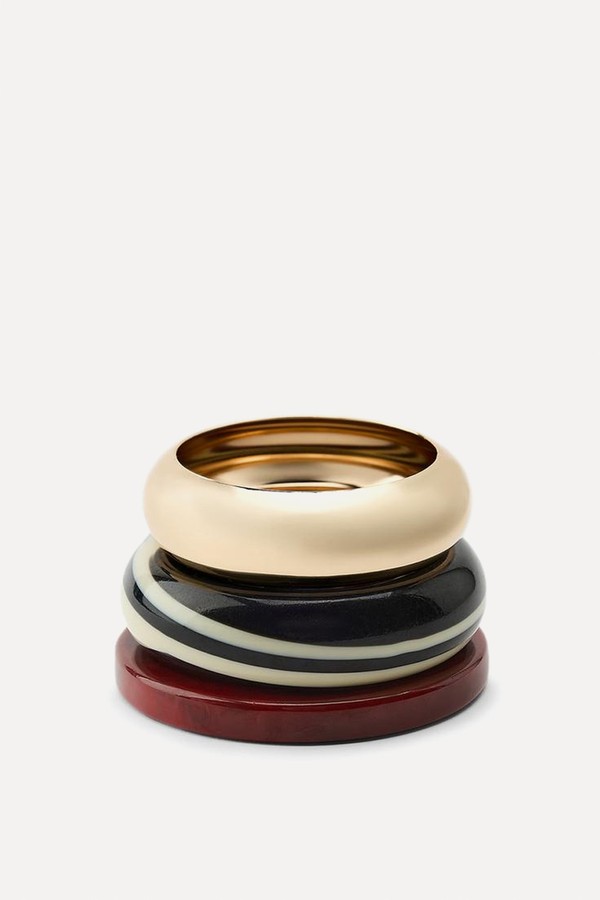 Pack Of 3 Rigid Resin Bracelets from Zara