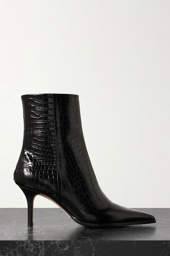 Hexi Croc-Effect Leather Ankle Boots from Aeyde