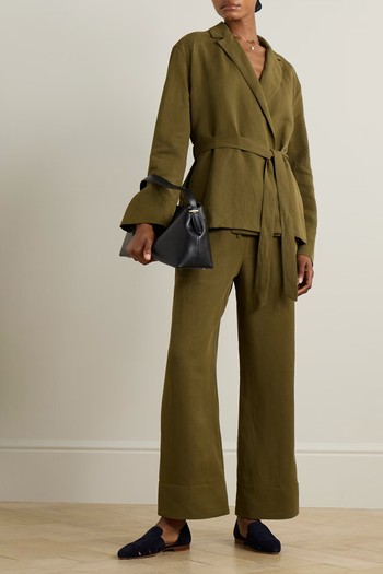 Belted Linen & TENCEL™ Lyocell-Blend Jacket from NET-A-PORTER X The King's Foundation