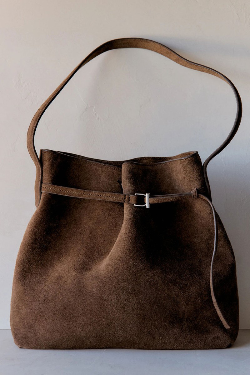 Suede Bucket Bag