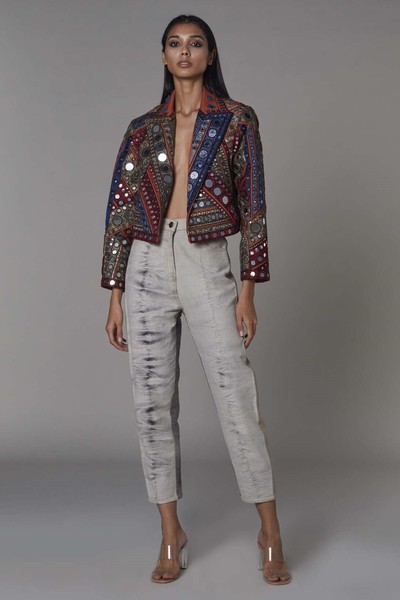 Embroidered Jacket & Jeans