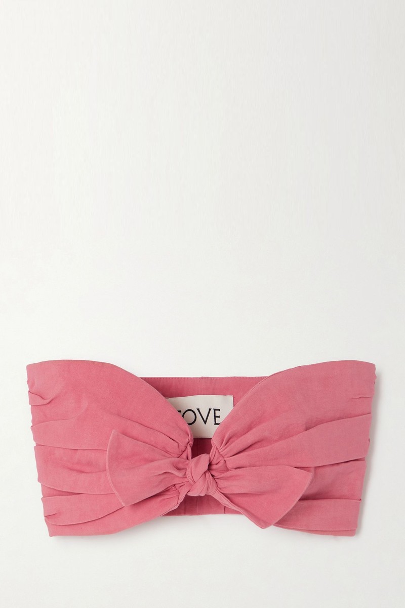 Stretch Linen & Cotton-Blend Top from Tove