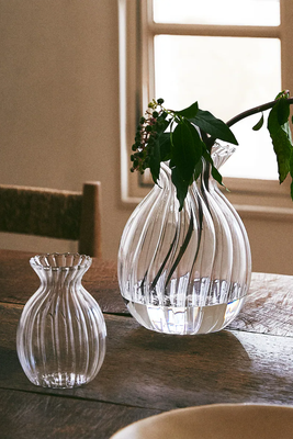 Borosilicate Glass Vase With Lines
