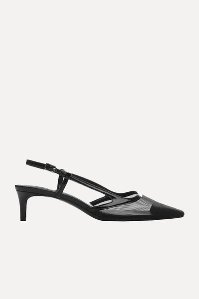 Net Sling Back Shoes from Mango