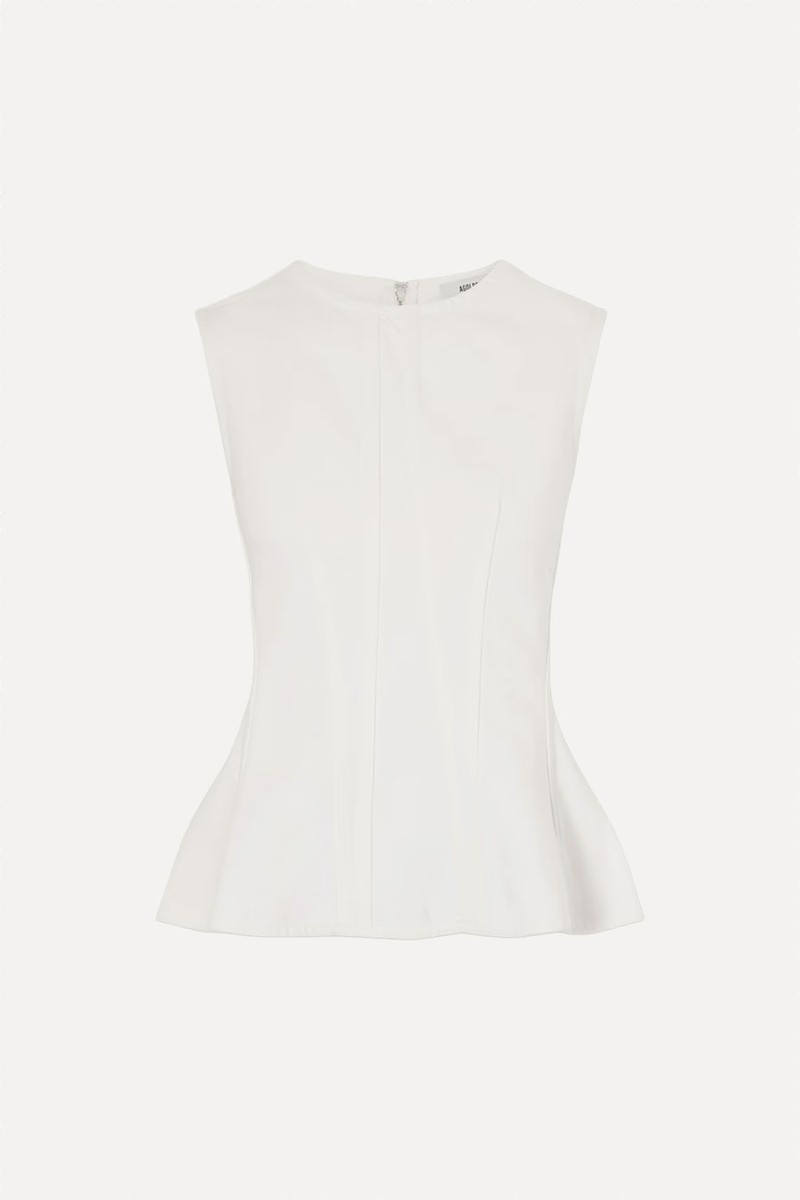 Corbin Cotton Peplum Top from AGOLDE