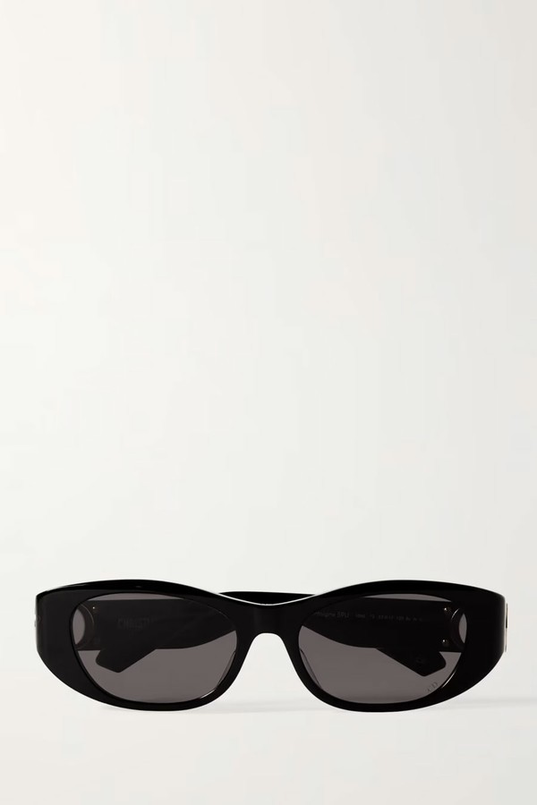 30Montaigne S9U Oval-Frame Acetate Sunglasses from Dior Eyewear