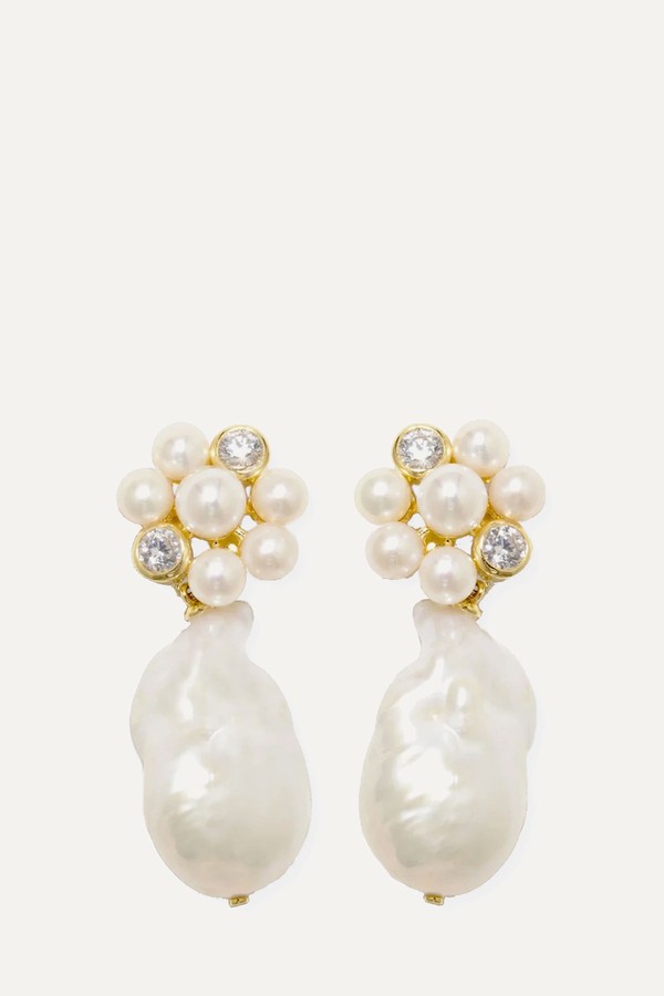 Light Drops Pearl Earrings from Completed Works