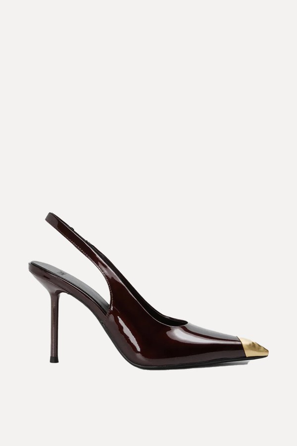 Patent Effect Leather Slingbacks from Limé