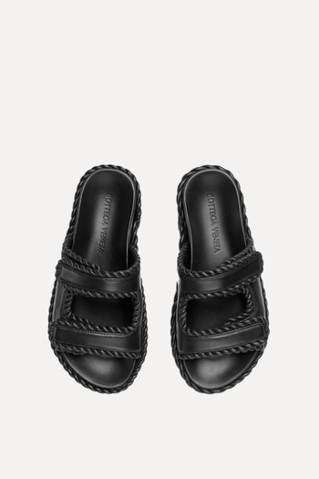 Jack Flat Leather Sandals from Bottega Veneta