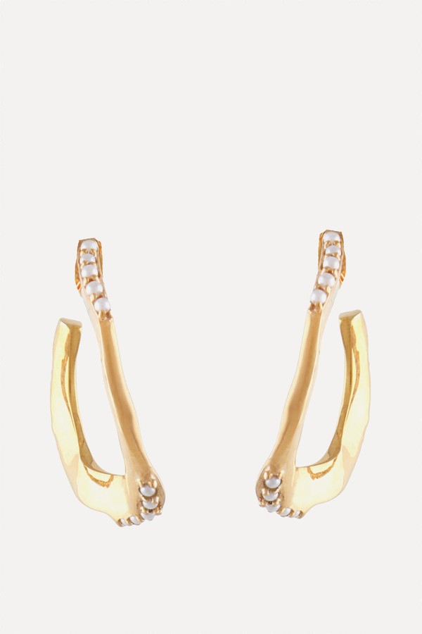 Wave Hoop Earrings