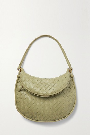 Gemelli Medium Intrecciato Leather Shoulder Bag from Bottega Veneta