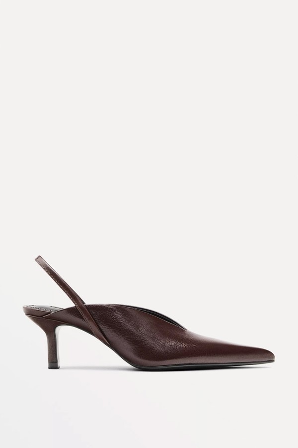 High-Heel Slingback Shoes from Massimo Dutti