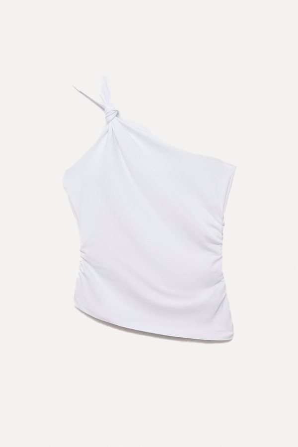 Asymmetrical Top With Knot Detail