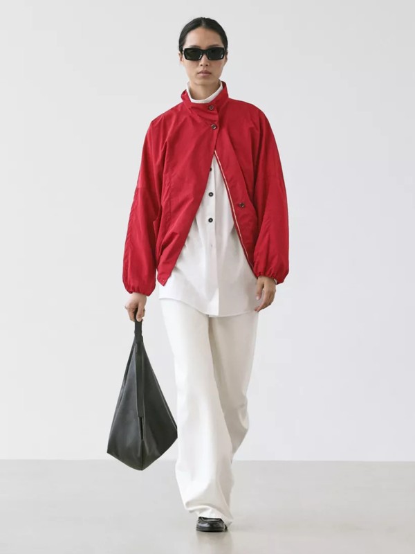 High Neck Bomber Puff Jacket