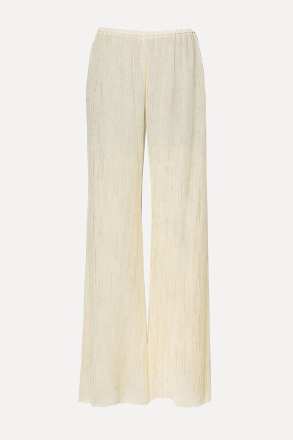 Jacquard Pattern Wide-Leg Pants from Forte-forte