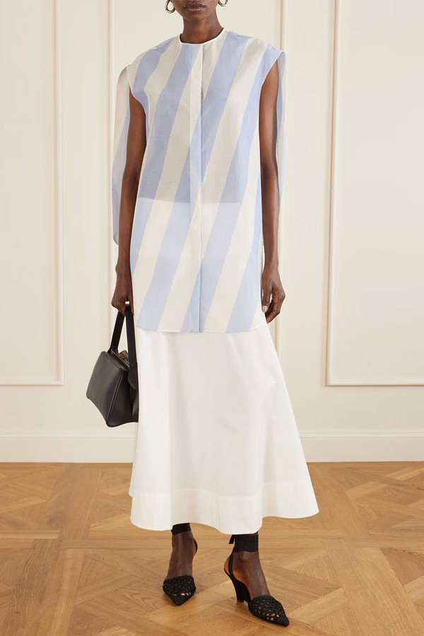 Berlingot Striped Cotton-Blend Shirt Dress from Jacquemus