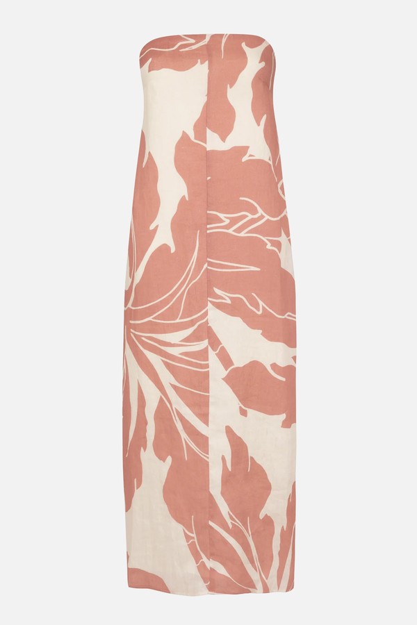 Bonita Strapless Linen Dress from Second Summer