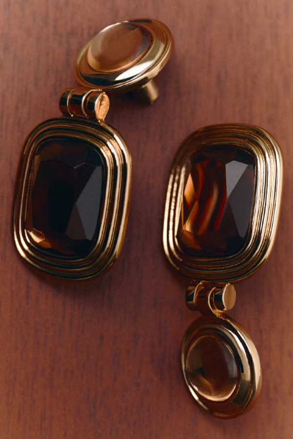 Combined Resin Hanging Earrings