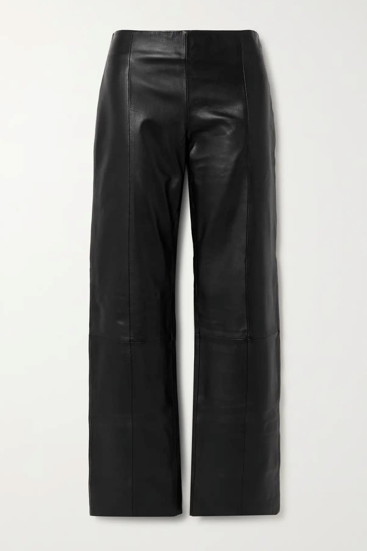 Paneled Textured-Leather Straight-Leg Pants from St. Agni