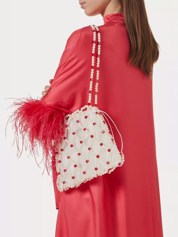 Belle Bead-Embellished Shoulder Bag