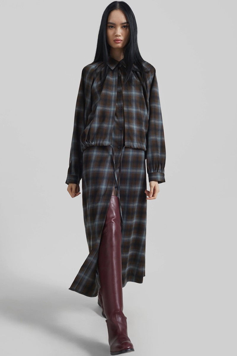 Ebell Layered Shirt Dress 