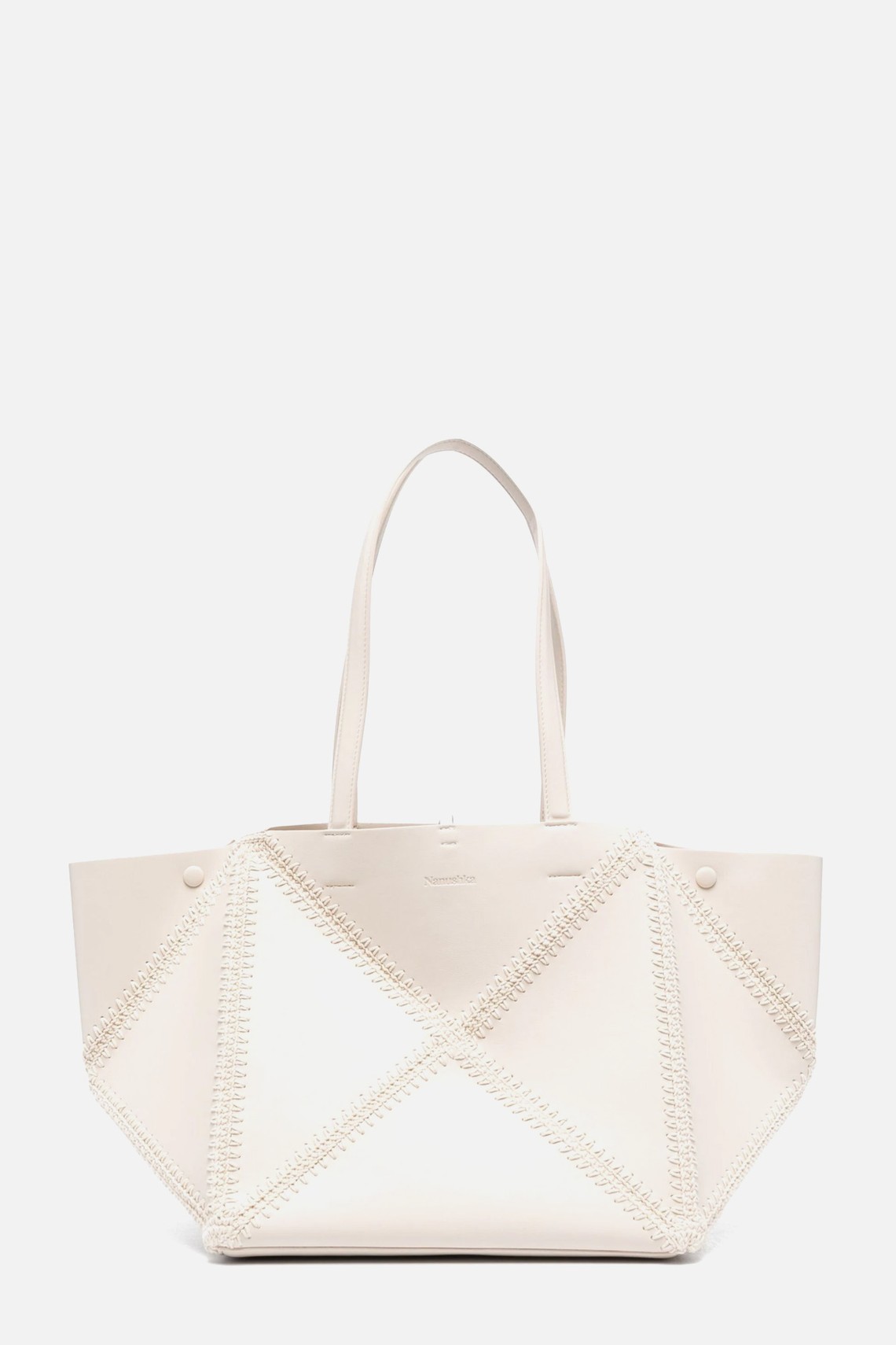 The Origami Crochet-Stitch Tote Bag from Nanushka