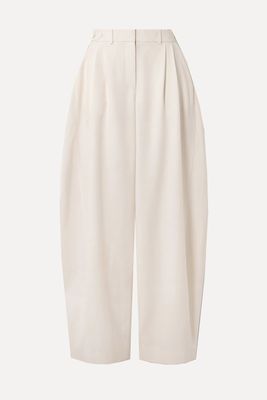 Pleated Wool Tapered Pants from Stella McCartney