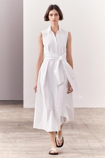 Knotted Poplin Shirt Dress from Zara