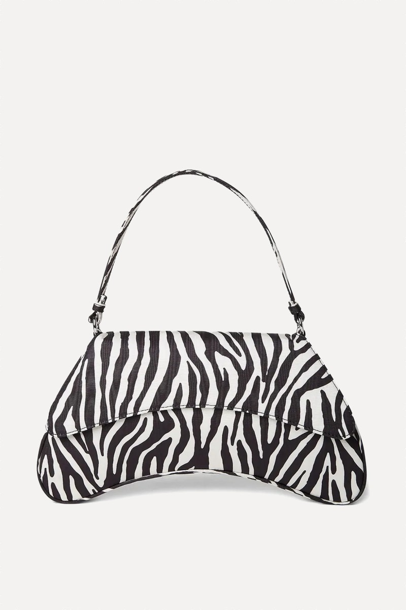 Zebra-Print Top-Handle Shoulder Bag from Simon Miller