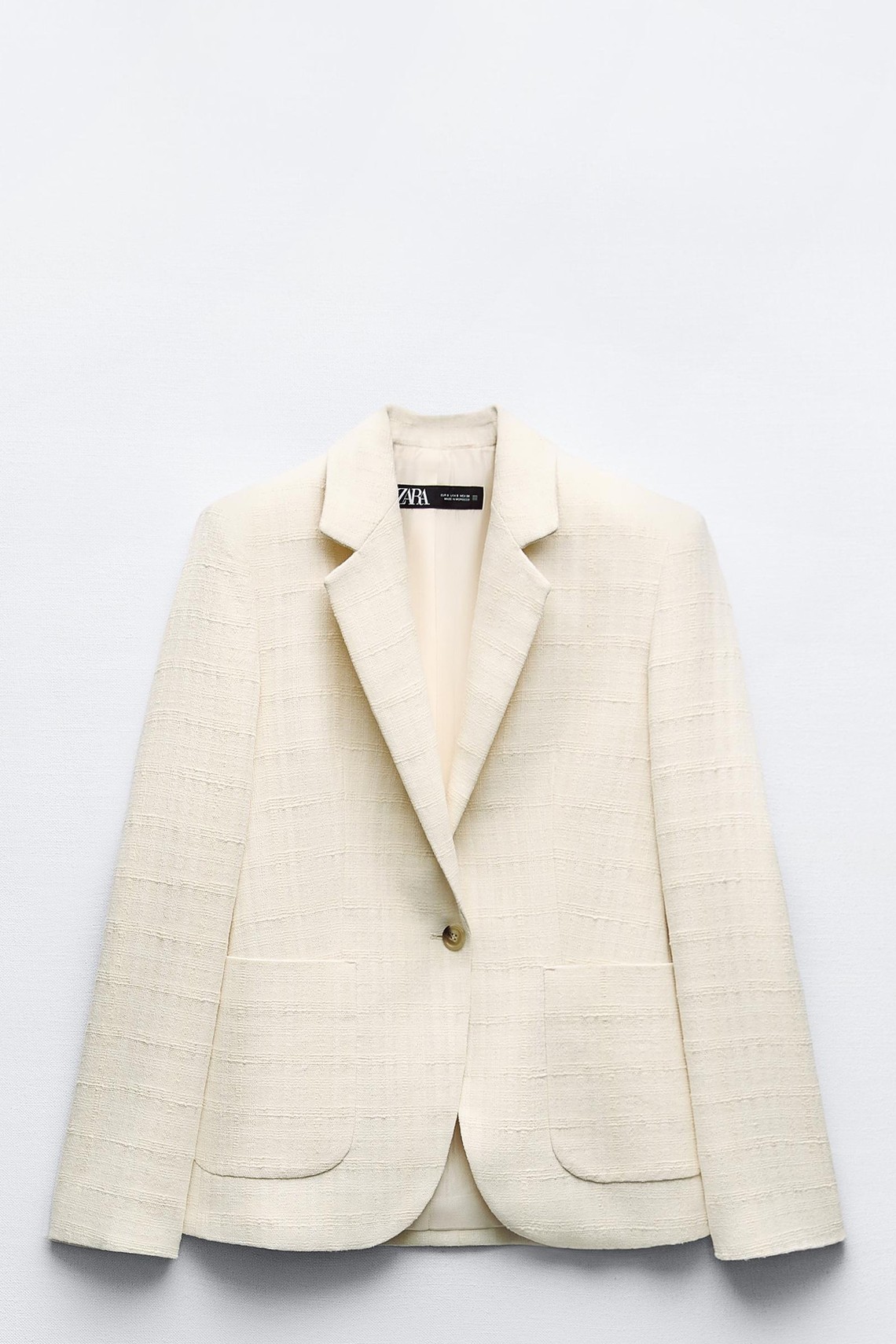 Rustic Blazer With Patch Pockets from Zara