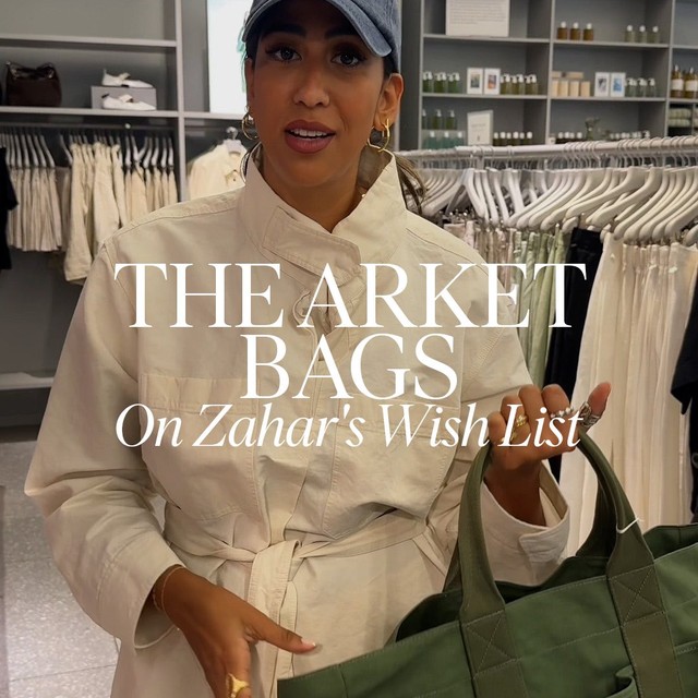 @zaharalsayed talks us through the must-have bags right now at @arketofficial – save to add to you