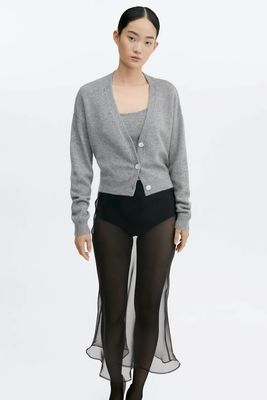 Cashmere Cardigan With Buttons from Mango