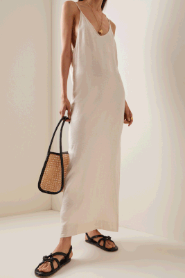 Linen-Blend Maxi Dress from Onia