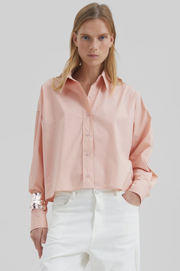 Arlen Cotton Boxy Shirt from The Frankie Shop