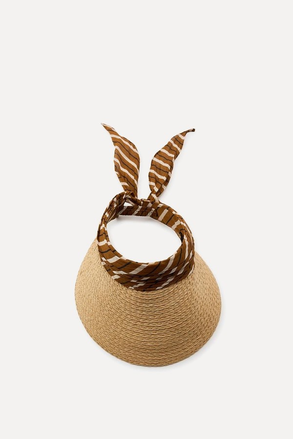 Animal Print Scarf Visor