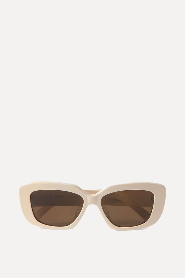 Triomphe Rectangular-Frame Acetate Sunglasses from Celine Eyewear