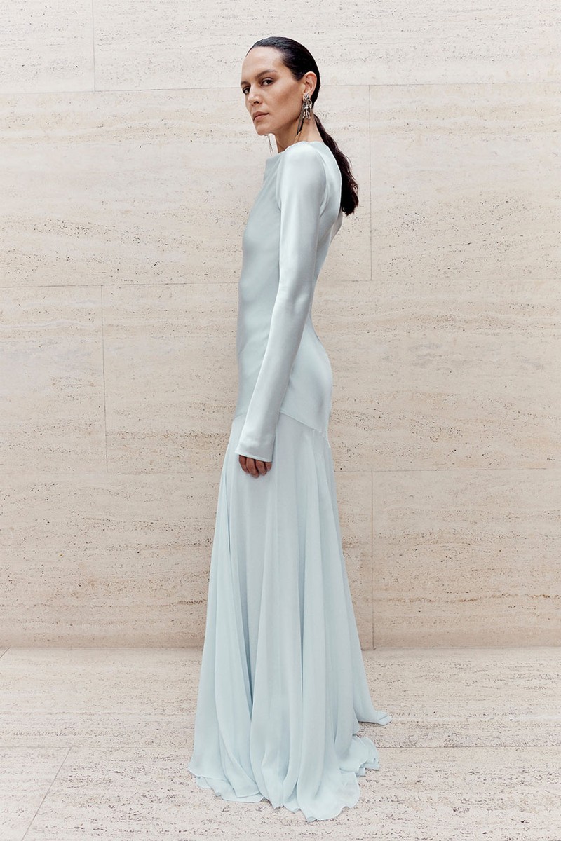 Cordelia Silk Satin & Chiffon Gown from Tove