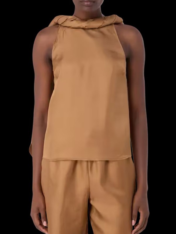 Wilma Twisted Collar Top 