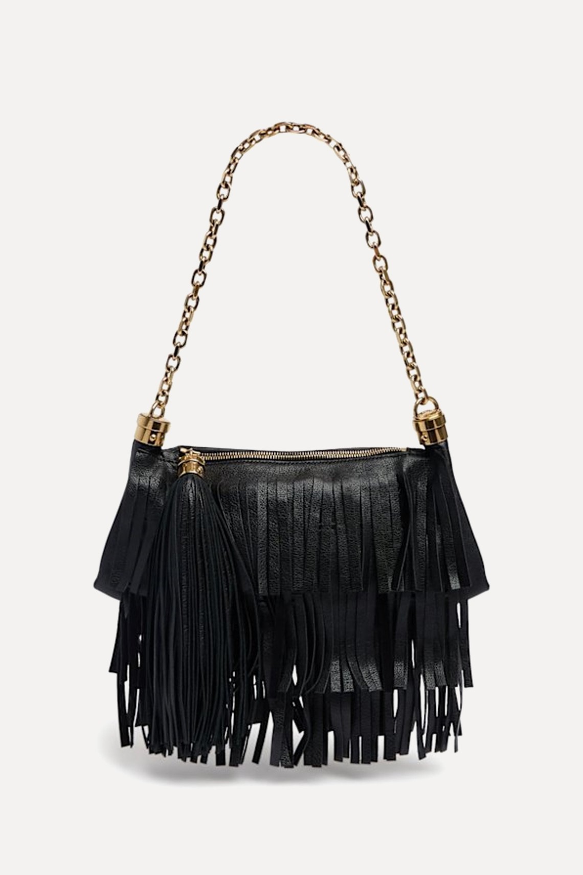 Fringed Leather Shoulder Bag from Chloé