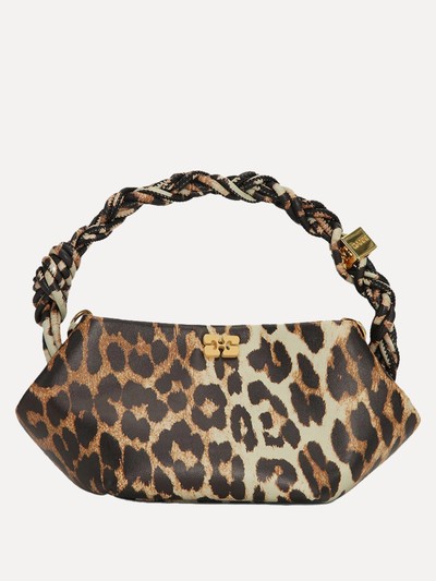 Mini Ganni Bou Leopard-Print Bag