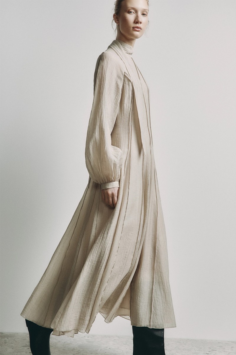 Bow-Detail Lyocell Dress from Limé