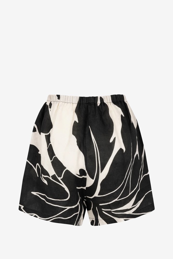 Hacienda Embroidered Linen Shorts from Second Summer