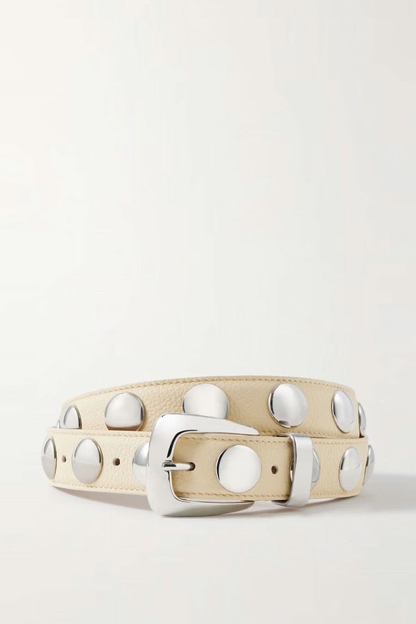 Benny Studded Leather Belt from Khaite