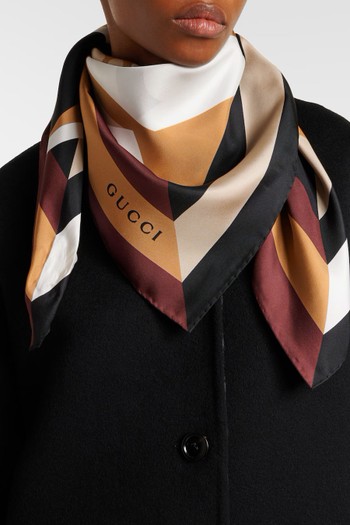 Printed Silk Scarf from Gucci