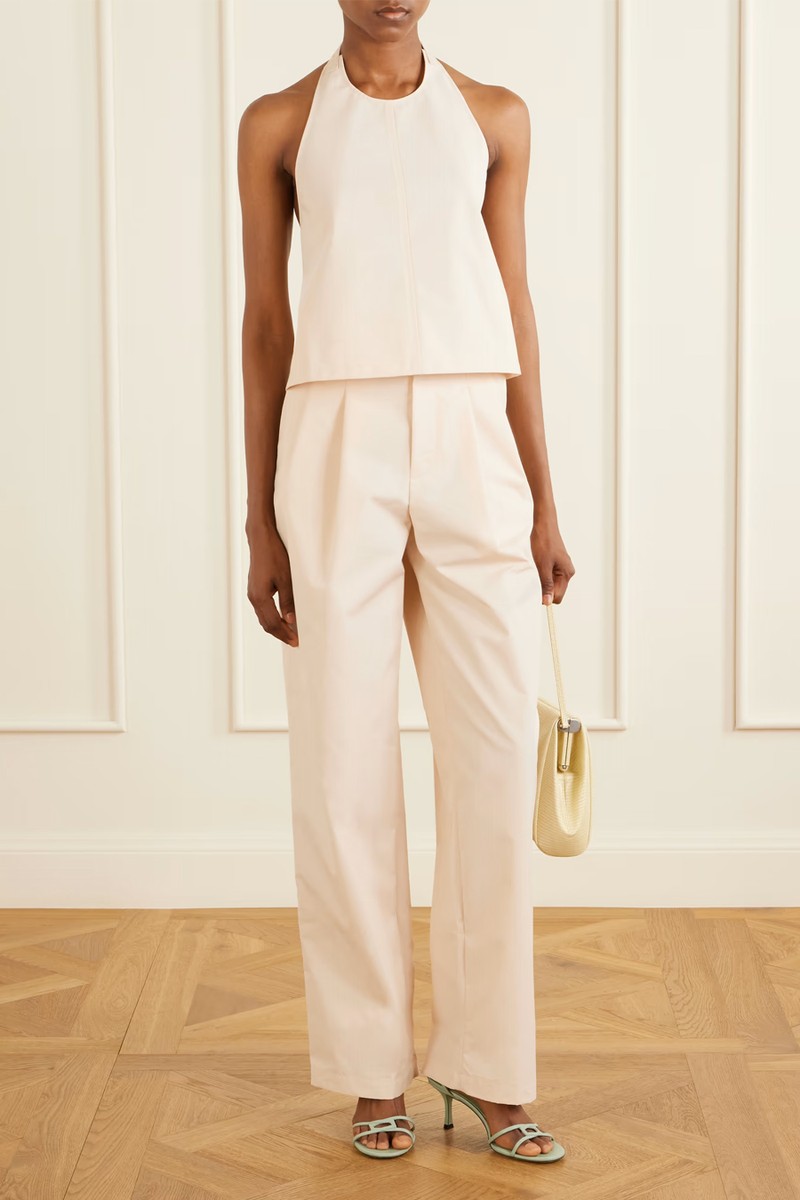 Cotton-Blend Halterneck Top from WARDROBE.NYC
