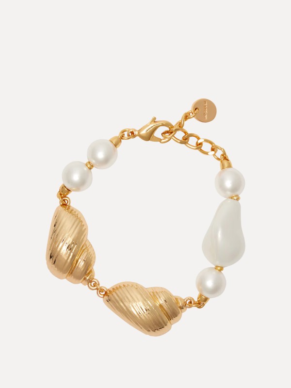 Faux Pearl-Embellished Bracelet