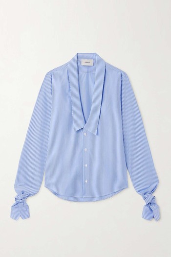 Striped Cotton-Poplin Shirt from Coperni