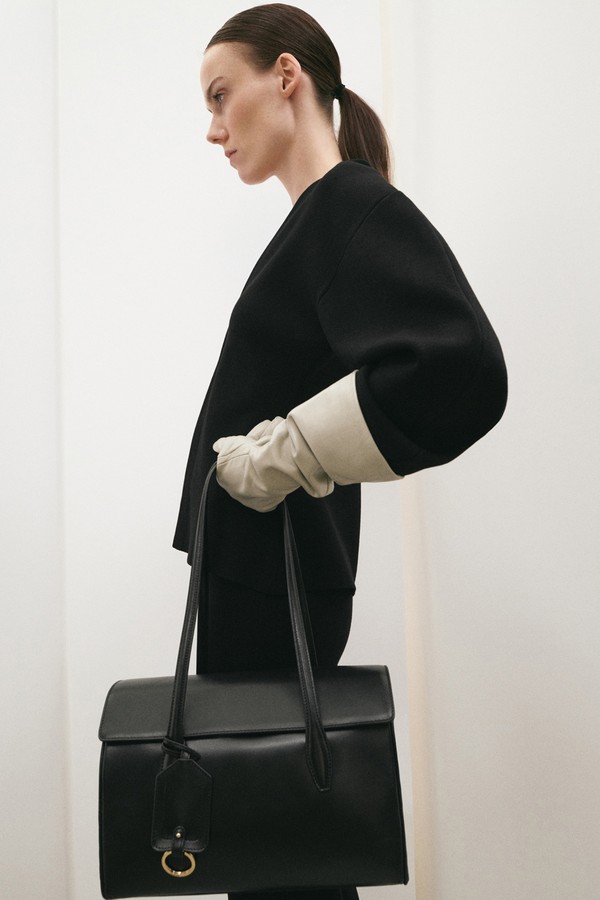 Leather Shoulder Bag With Charms from Mango