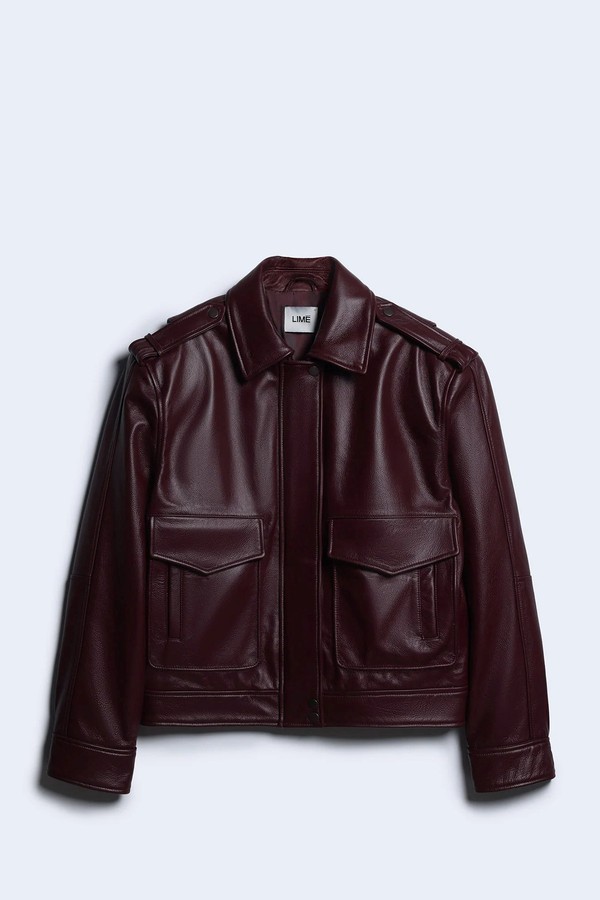 Oversized Nappa Leather Jacket from Limé